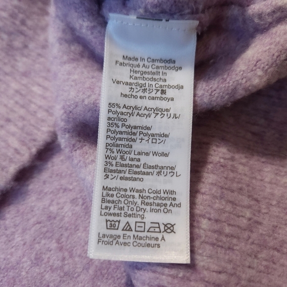 J. Crew Extra Soft Yarn Polo Wool Blend Sweater Sz L - Picture 5 of 5